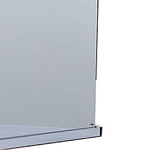 BalsaCircle 5 Silver Mirror Display Box - Elegant Flower Riser Vase for Wedding Centerpieces, Floor Standing Pedestal Holder - Perfect for Wedding Decor, Home Decor, and Event Displays