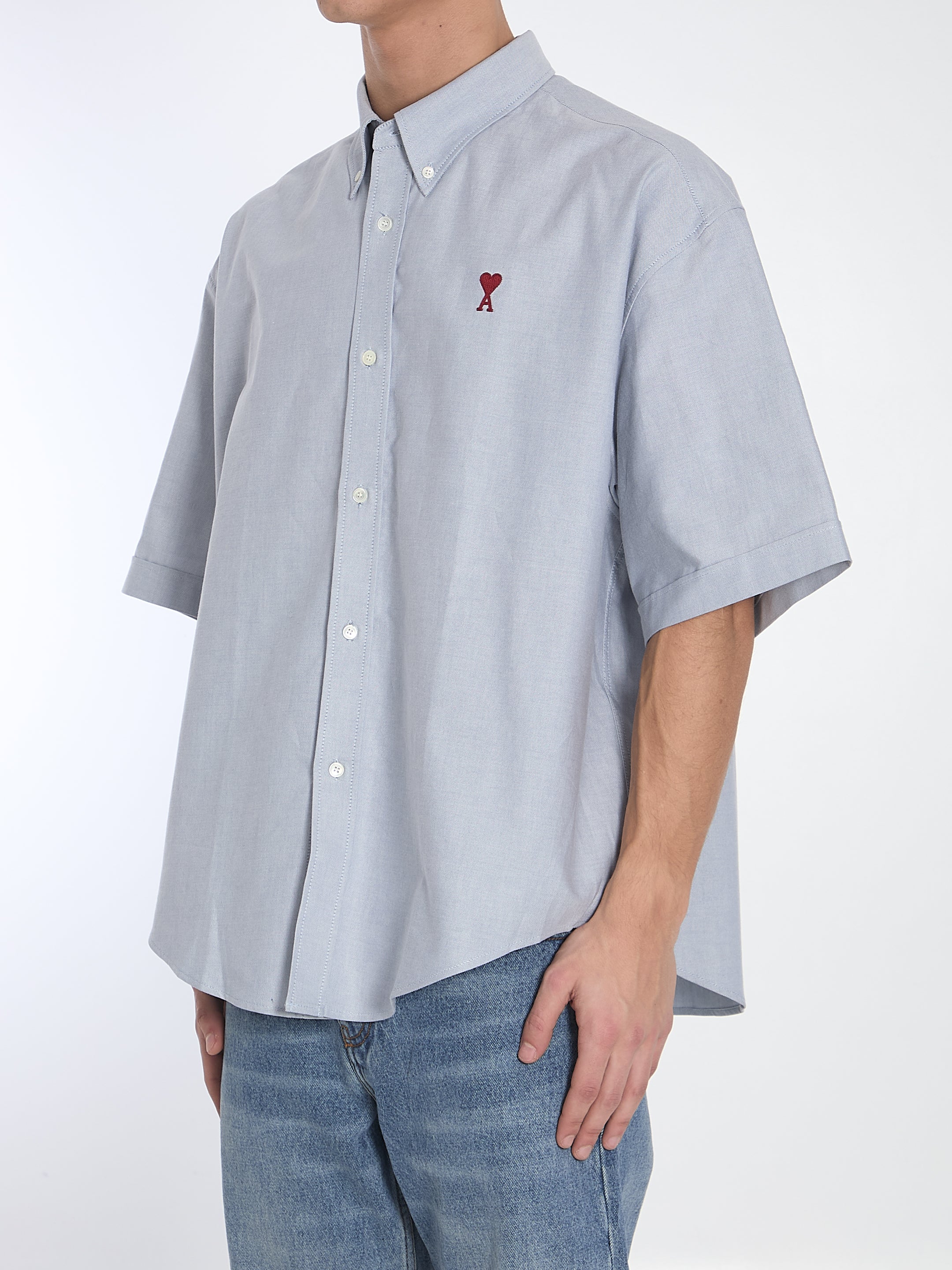 Ami Paris Ami De Coeur Shirt - Stylish Casual Button Down Shirt for Men | Perfect for Everyday Wear, Office & Date Nights