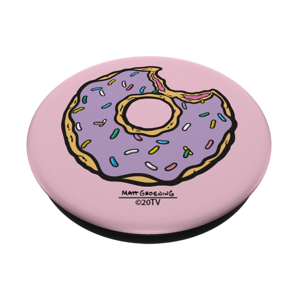 The Simpsons Sprinkled Donut PopSockets Standard PopGrip - Swappable Phone Grip & Stand for iPhone, Samsung, Smartphones - Perfect for Fans, Gifts, and Everyday Use