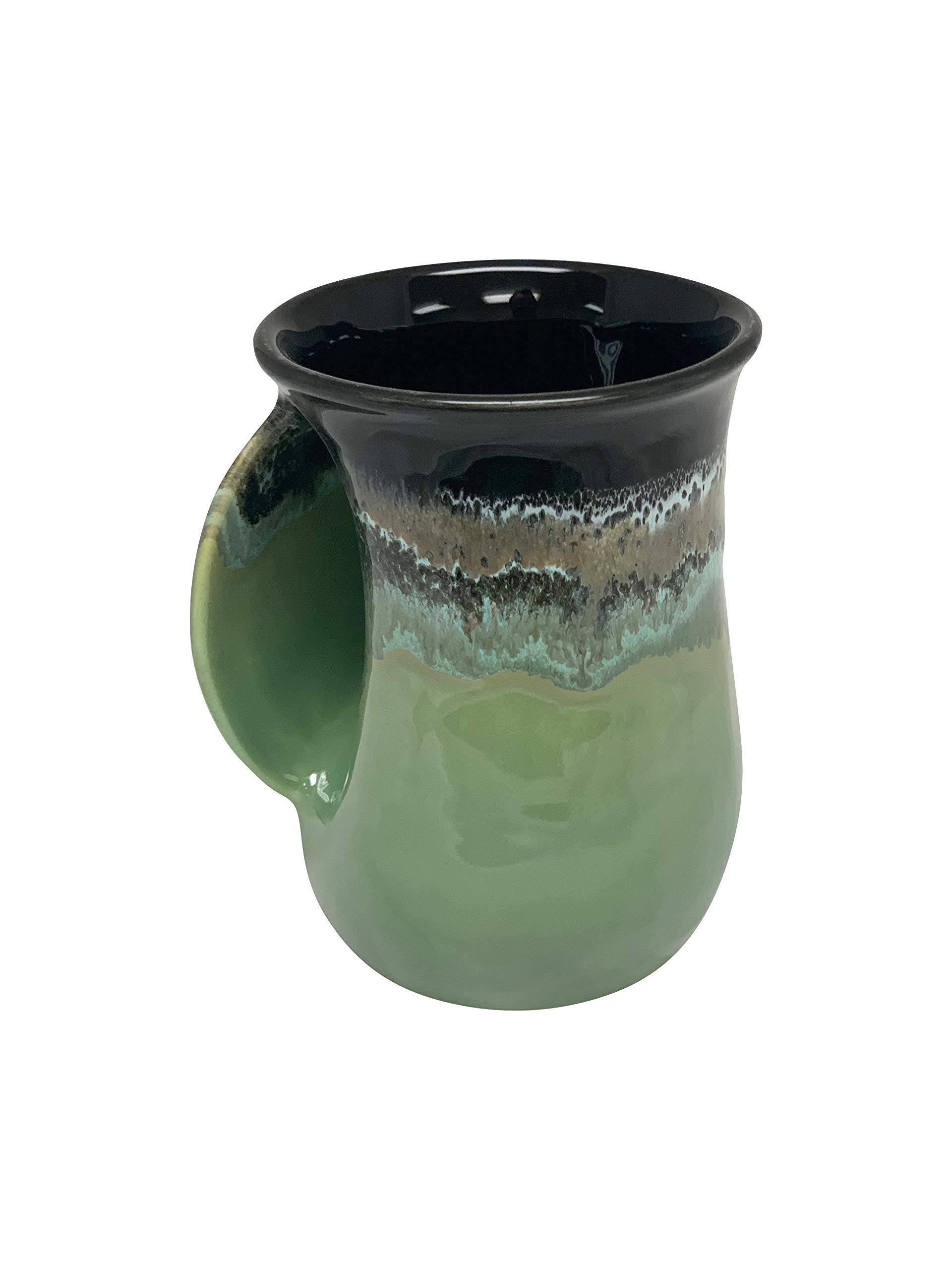 Left Handed Hand Warmer Mug - Midnight Prairie Color - Perfect for Coffee, Tea & Hot Drinks at Home, Office or Outdoor Adventures