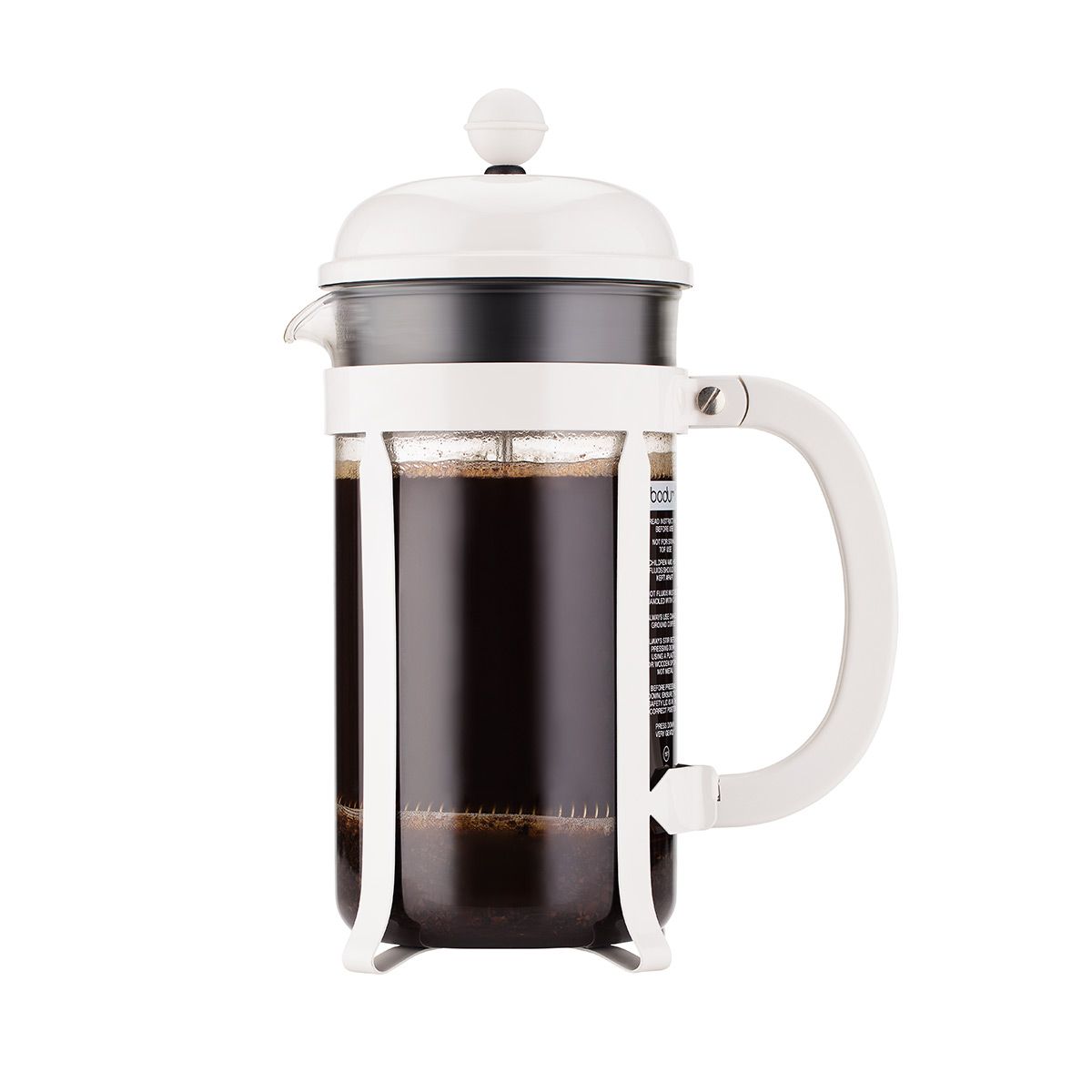 BODUM Chambord 8 Cup French Press Coffee Maker - Off White - Perfect for Home, Office & Camping Brewing Fresh Coffee