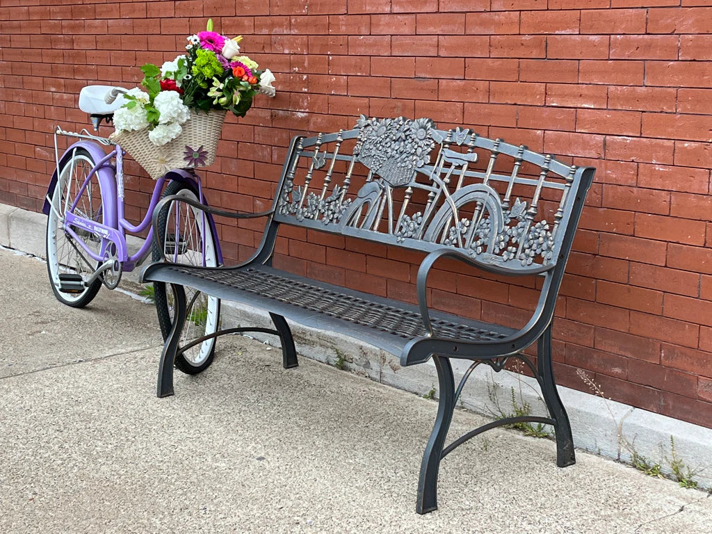 Premium Outdoor Bicycle Bench - Durable Bike Storage & Patio Seating - Perfect for Garage, Backyard, and Garden Organization