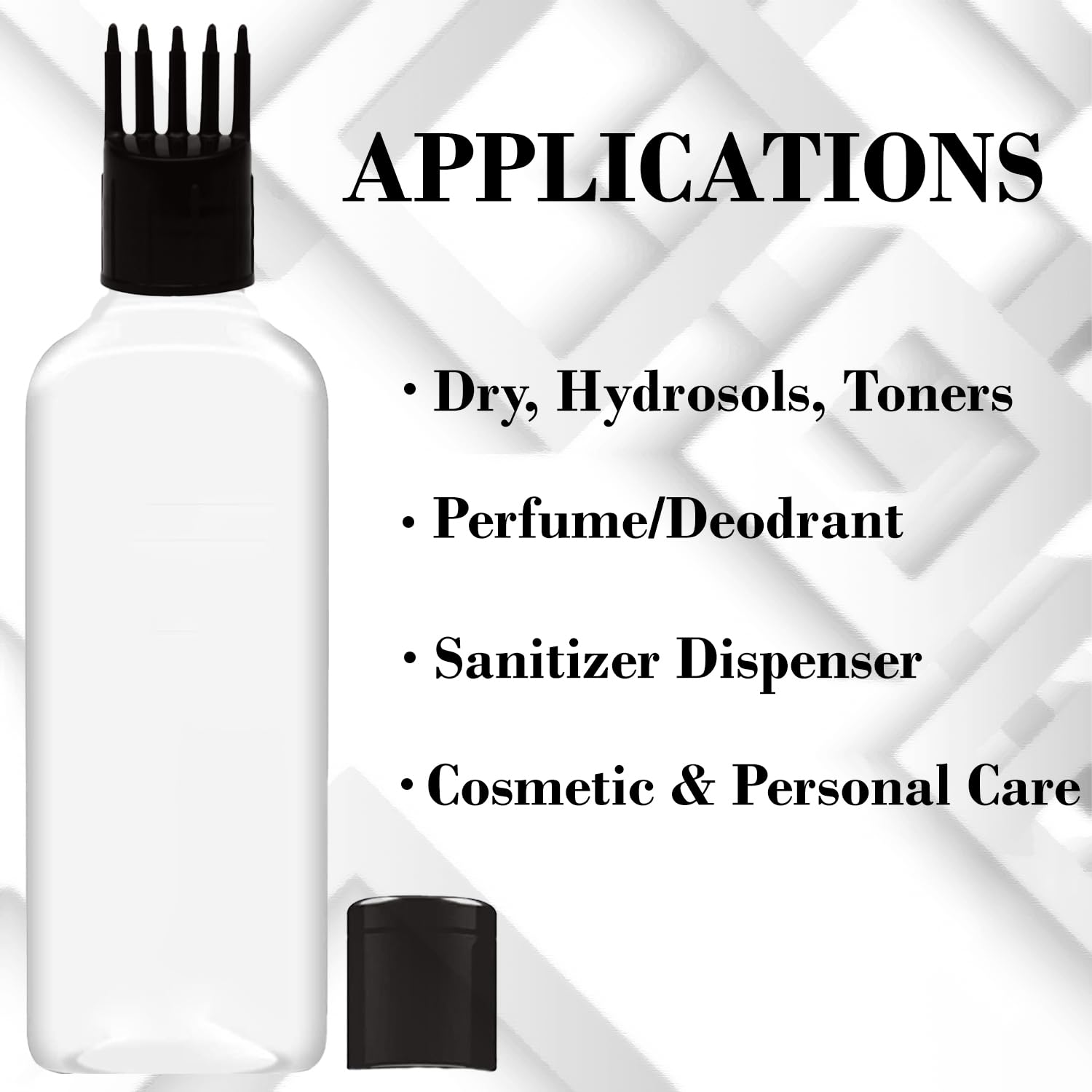 HUNCHA 120ml Hair Root Applicator Bottle with Comb Cap - Scalp Treatment for Hair Oil, Shampoo & Medicine - Hair Growth Accessories (Pack of 2) - Perfect for At-Home Hair Care & Salon Treatments