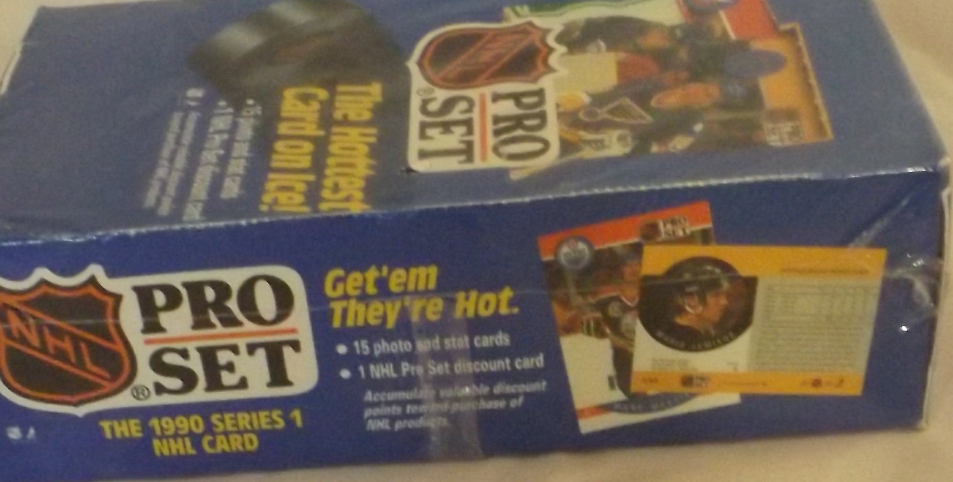 NHL Pro Set 1990 Series 1 & 2 Trading Card Set - 15 Rare Hockey Collectible Cards for Sports Memorabilia Fans & Card Collectors