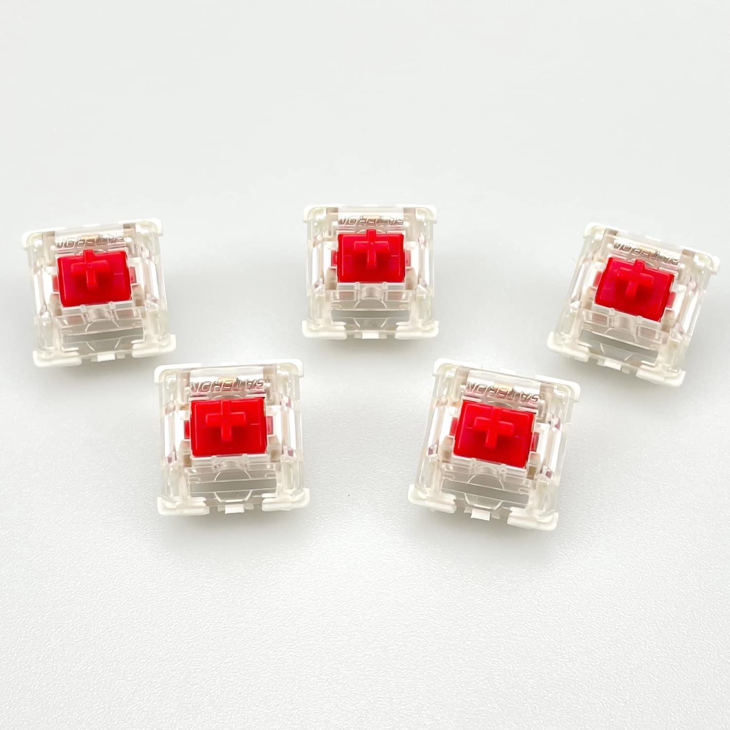 Gateron G Red Pro Switches - Pre-lubed 3pin RGB SMD Linear for Gaming Mechanical Keyboards (36pcs) - Perfect for Esports & Typing