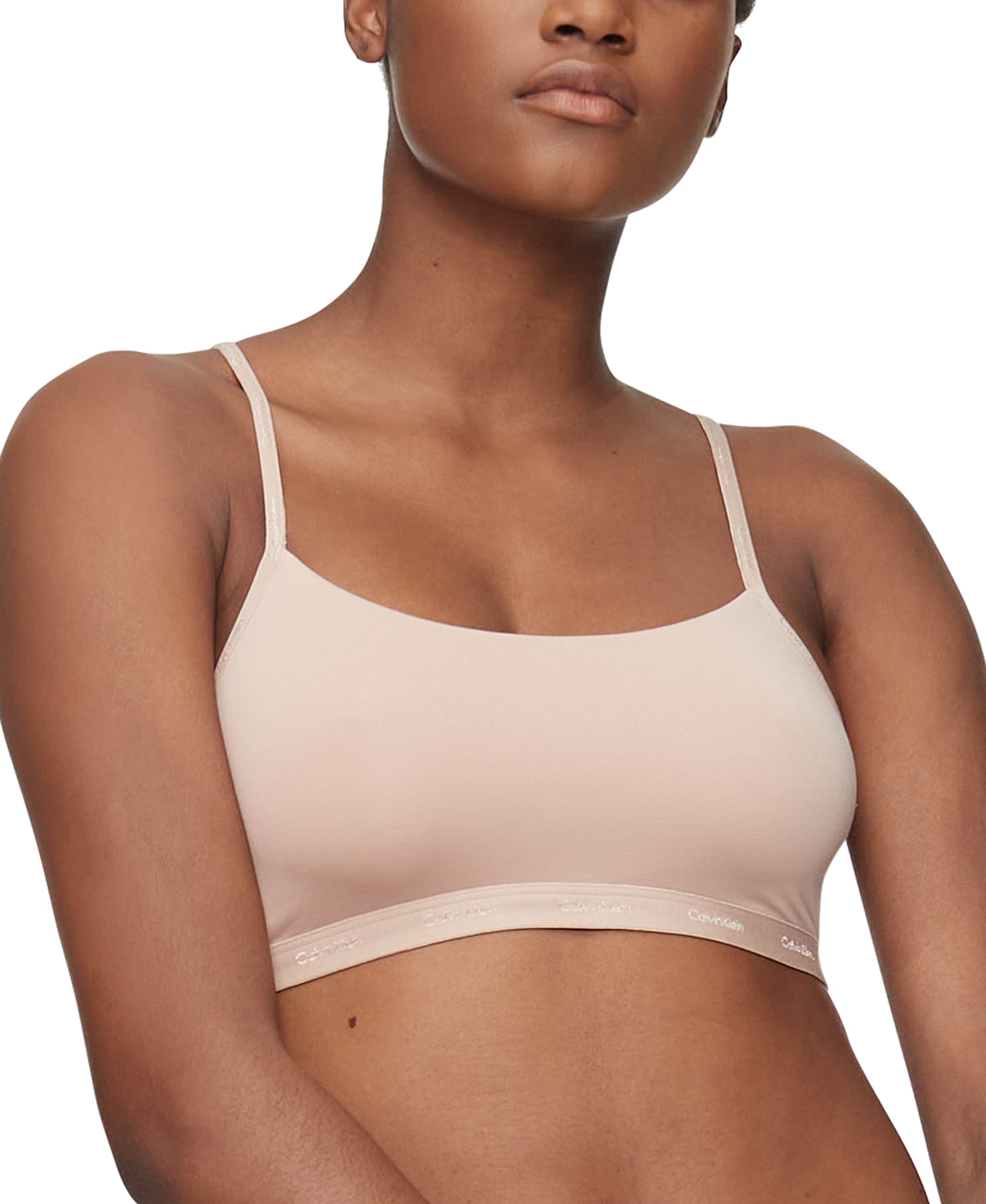 Calvin Klein Women's Unlined Bralette - Soft Wireless Comfort Bra for Everyday Wear | Perfect for Yoga, Lounge & Sleep