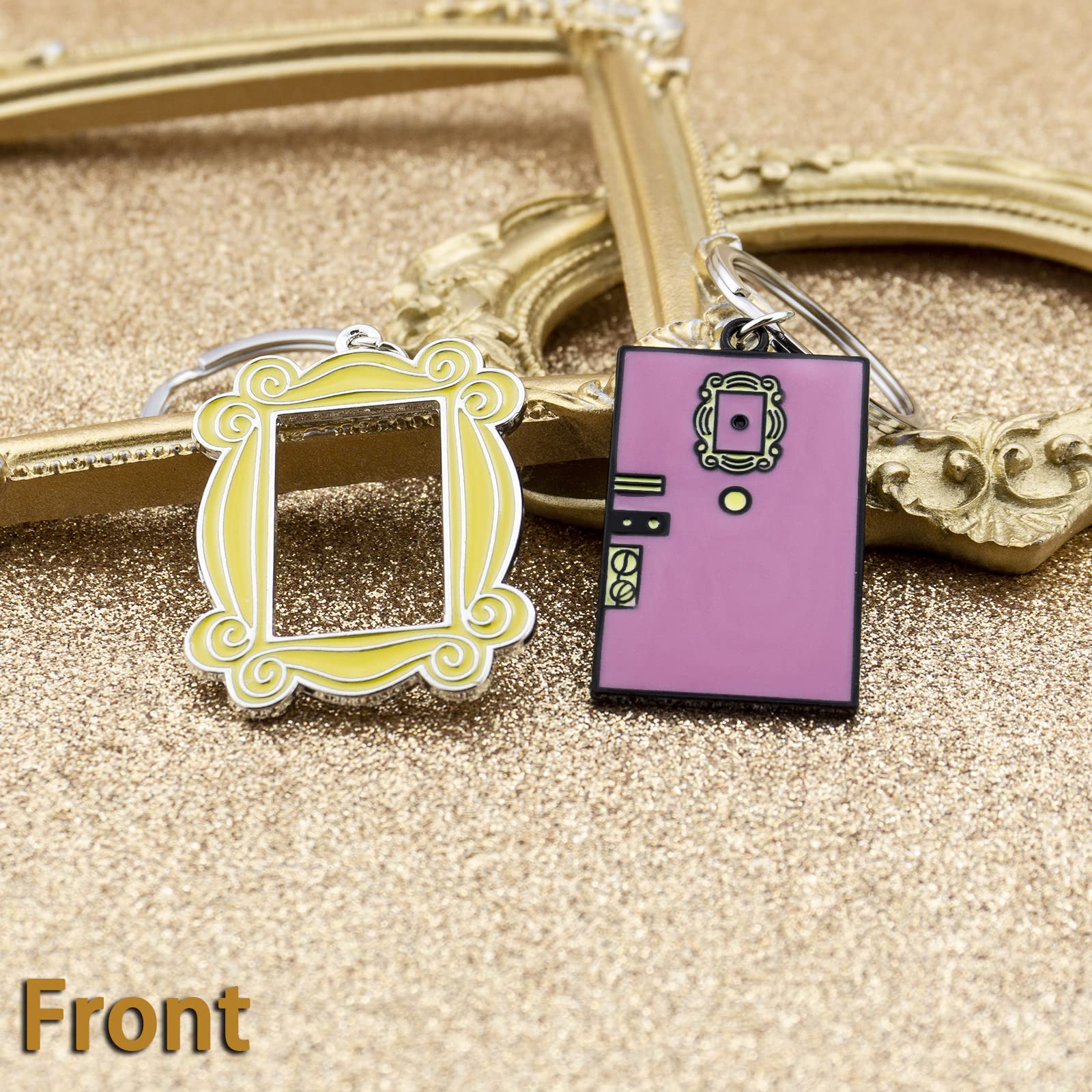 Friends TV Show Keychain Set - 2 Pack Best Friend Gifts for Women | Officially Licensed Merchandise | Perfect for Birthdays, Anniversaries & Fan Collections