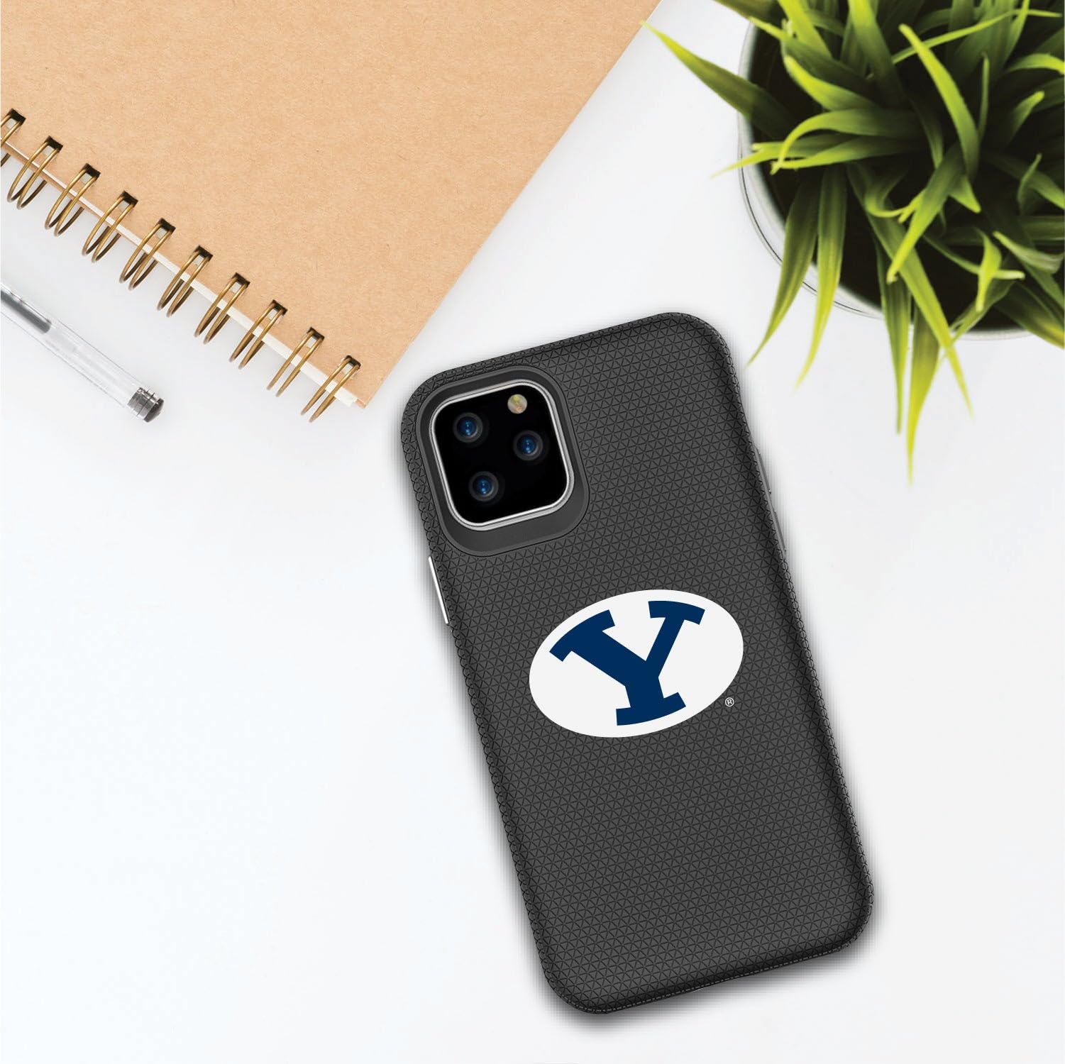 OTM Essentials Durable Tough Shell Phone Case for iPhone 13 Pro & 14 Pro - Brigham Young University Design - Perfect for College Students, Alumni & Fans - Protective Cover for Everyday Use, School & Travel