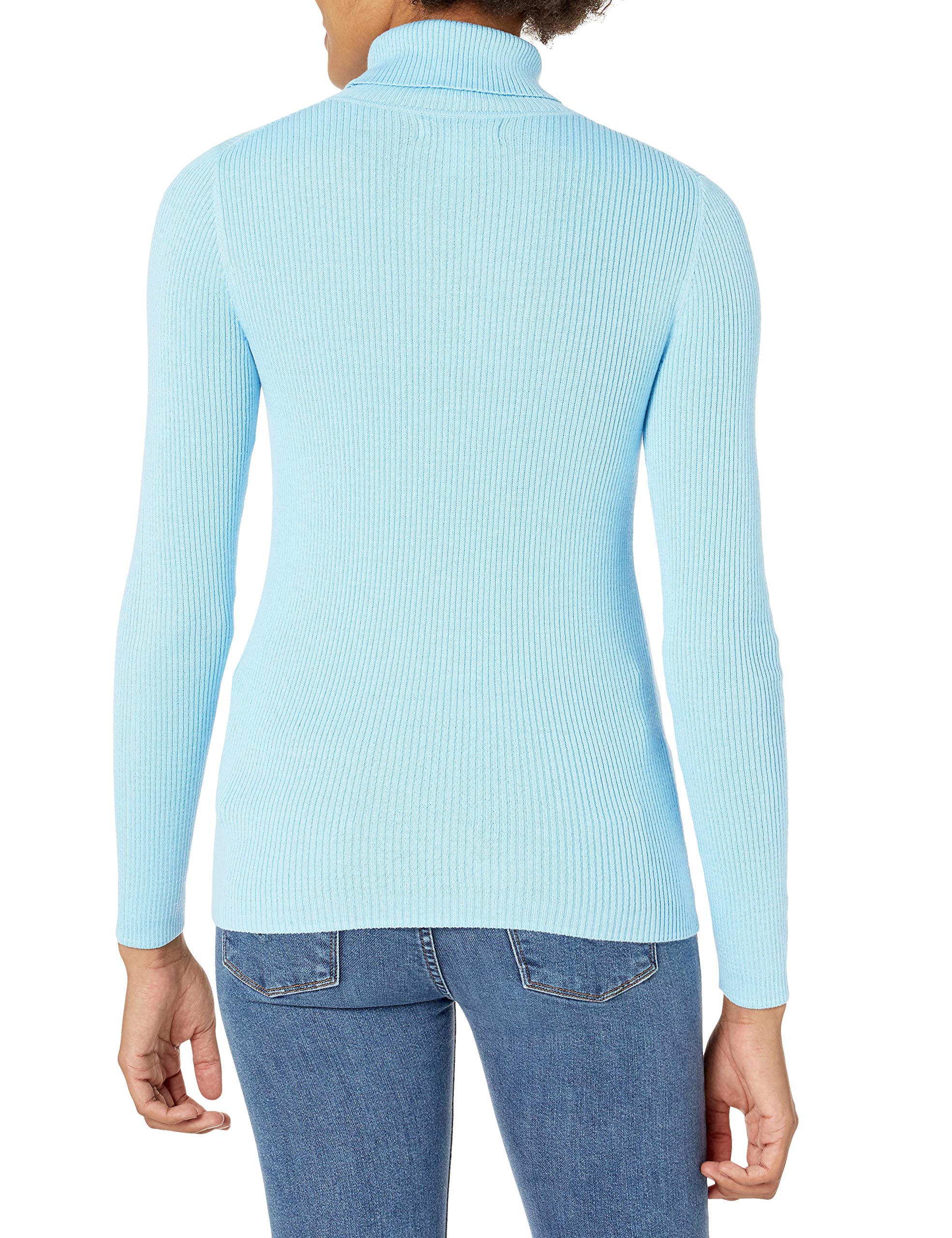Amazon Essentials Women's Lightweight Long Sleeve Fitted Turtleneck Sweater - Soft Stretch Knit for Work, Office & Casual Wear