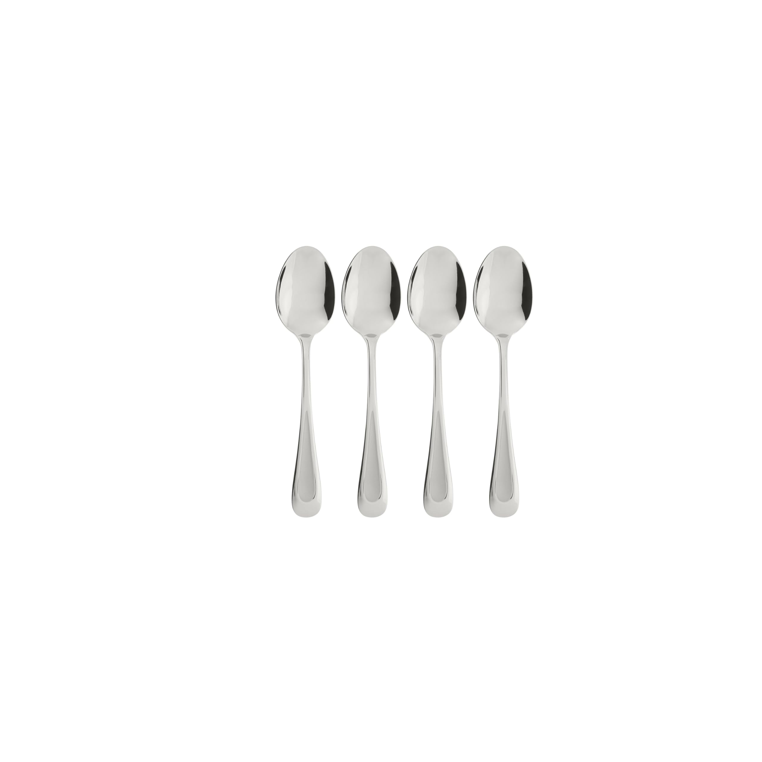 Oneida Satin Sand Dune 18/0 Stainless Steel Flatware Set - 4 Dinner Spoons, Everyday Silverware, Dishwasher Safe for Home Dining & Restaurant Use