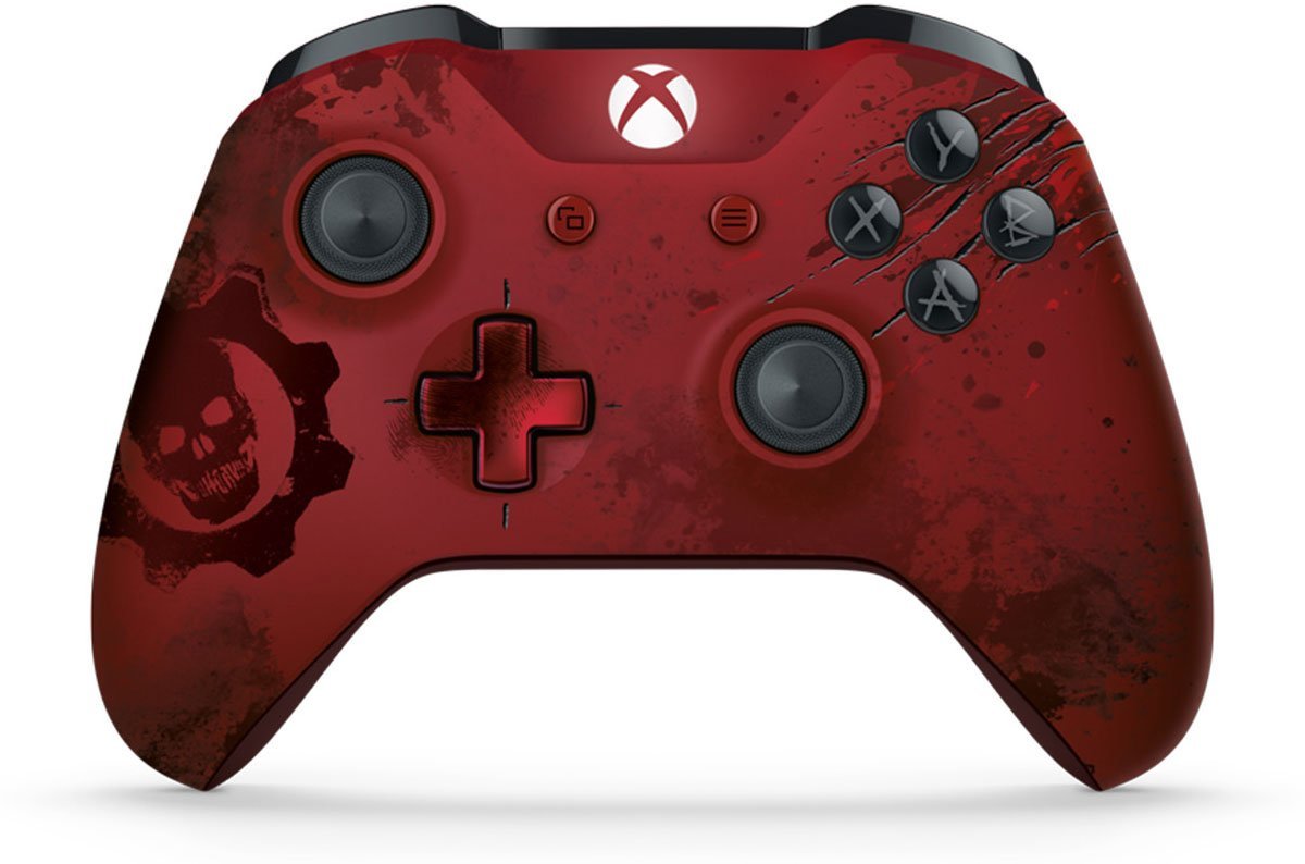 Xbox Wireless Controller - Gears of War 4 Crimson Omen Limited Edition (Renewed) | Official Microsoft Gamepad for Xbox One & Series X/S | Perfect for Gaming, Streaming & Competitive Play