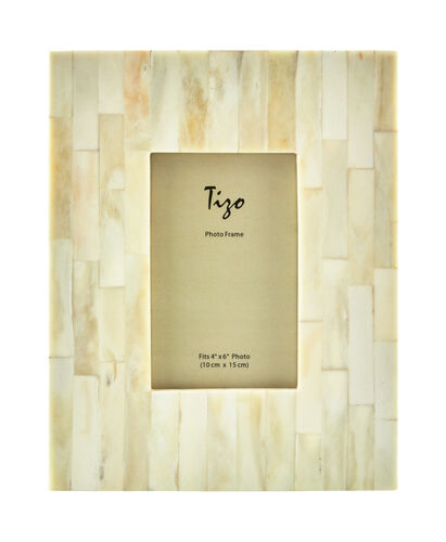 Ivory Bone Frame - Elegant and Durable Picture Frame for Home Decor, Office Display, and Gift Giving