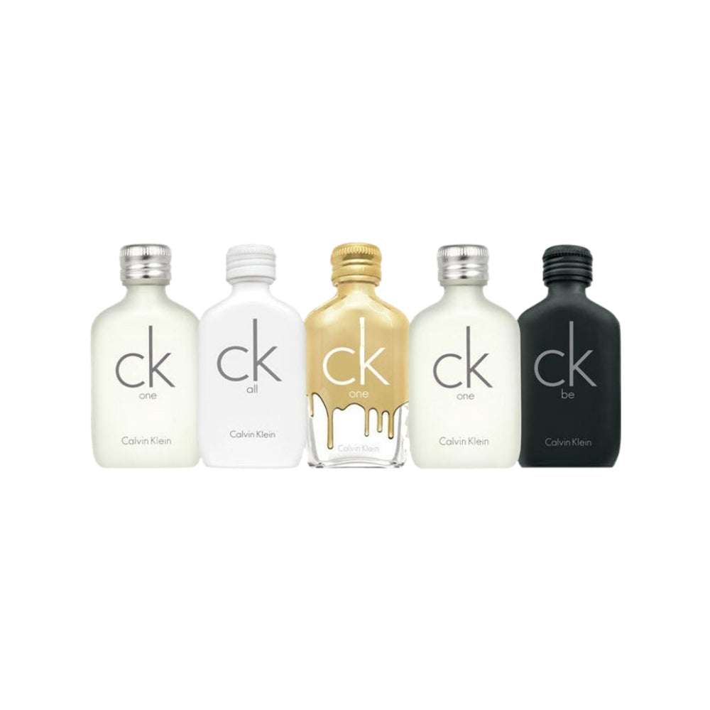 Calvin Klein Collection 5-Piece Eau de Toilette Gift Set (5x10ml) - Perfect for Travel, Gifting & Everyday Fragrance Refresh