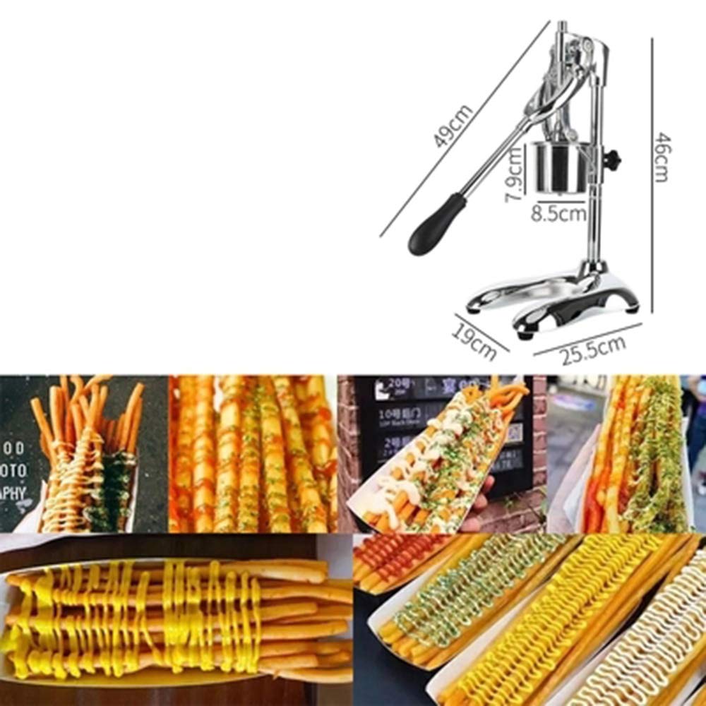 Commercial 30cm Potato Slicer - Manual French Fry Cutter for Homemade Chips & Fries | Perfect for Restaurants, Food Trucks & Home Cooking
