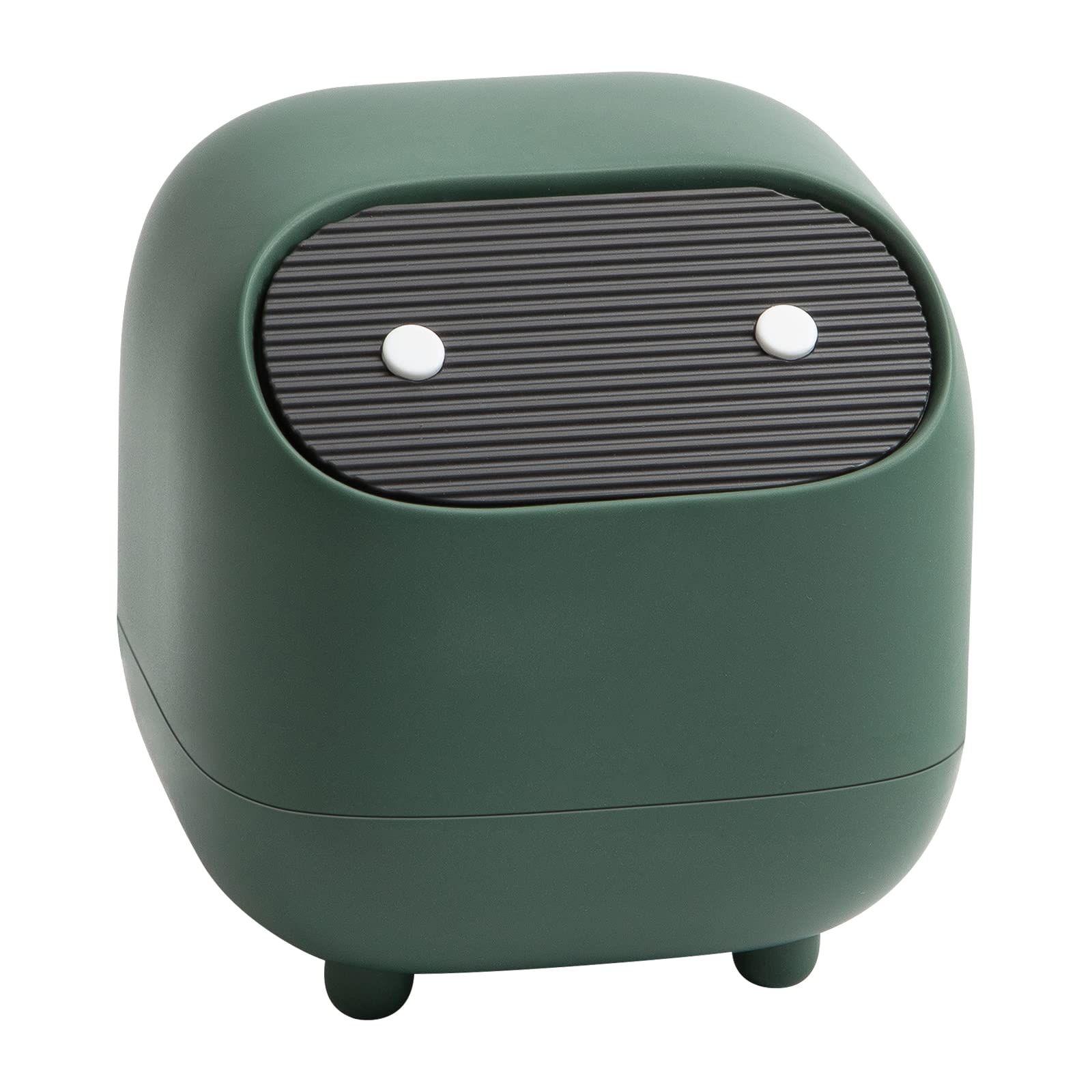 Awakingdemi 2-Layer Mini Desktop Trash Can with Press Lid - Small Countertop Garbage Bin for Office, Bathroom, Kitchen & Coffee Table | Compact Waste Basket for Desk Organization & Home Decor