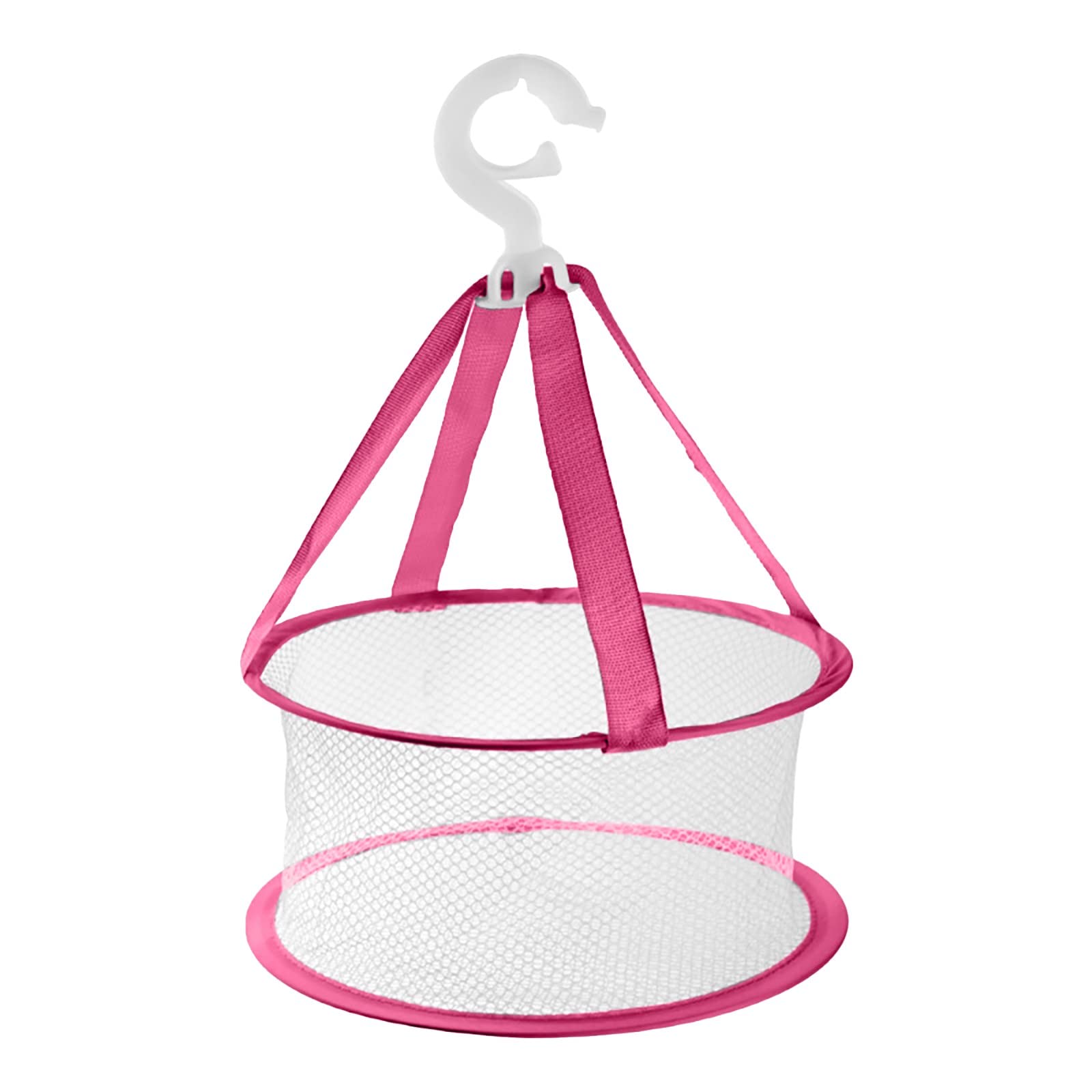 Aozhen Foldable Windproof Drying Basket - 360° Rotating Mesh Laundry Organizer for Underwear, Beauty Eggs & Dishware | Space-Saving Clothes Drying Rack for Bathroom, Kitchen & Travel Use