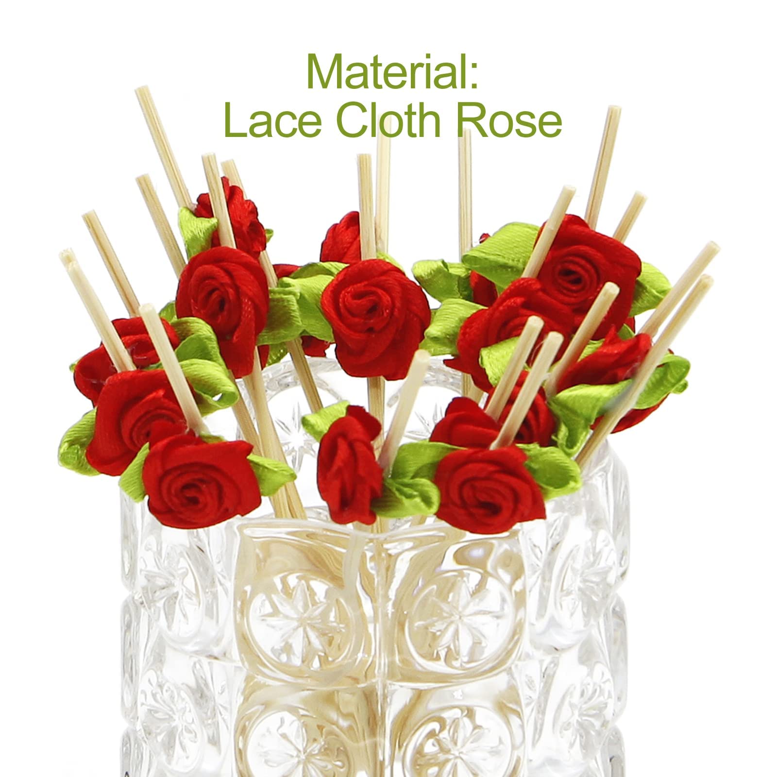 200-Pack 4.7 Inch Decorative Bamboo Toothpicks - Heart & Rose Designs for Appetizers, Cocktails, Cheese Plates & Party Decorations