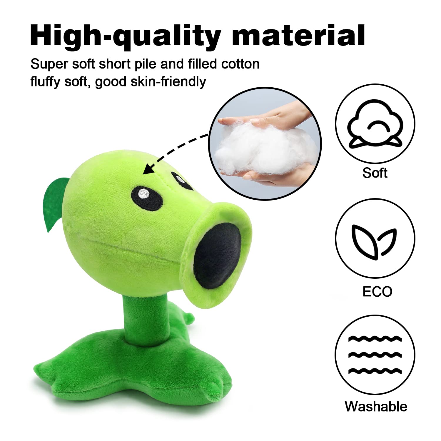 Plants vs Zombies Plush Toy Set (20 PCS) - Soft Stuffed PVZ Character Dolls 6-8 inch - Perfect Gift for Kids, Fans, Birthday & Halloween - Fun Game Room Decor & Collectible Items