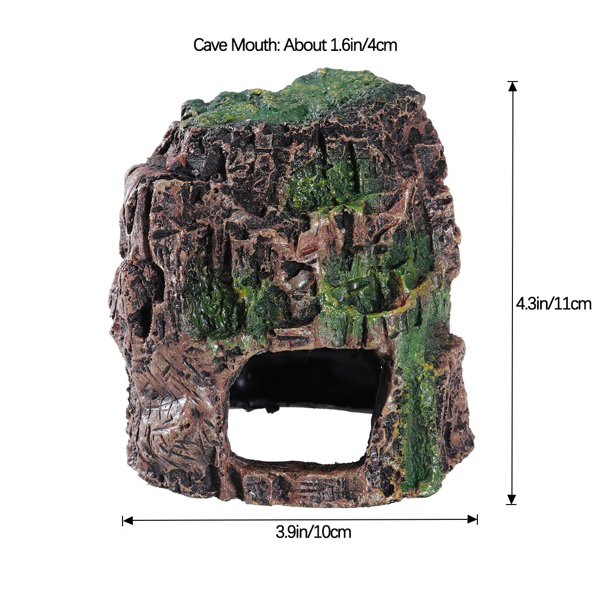 VORCOOL Aquarium Decor - Fish Tank Cave Hideout for Betta, Shrimp & Small Fish - Natural Landscape Ornament for Aquatic Pets (Perfect for Hiding, Breeding & Aquascaping)