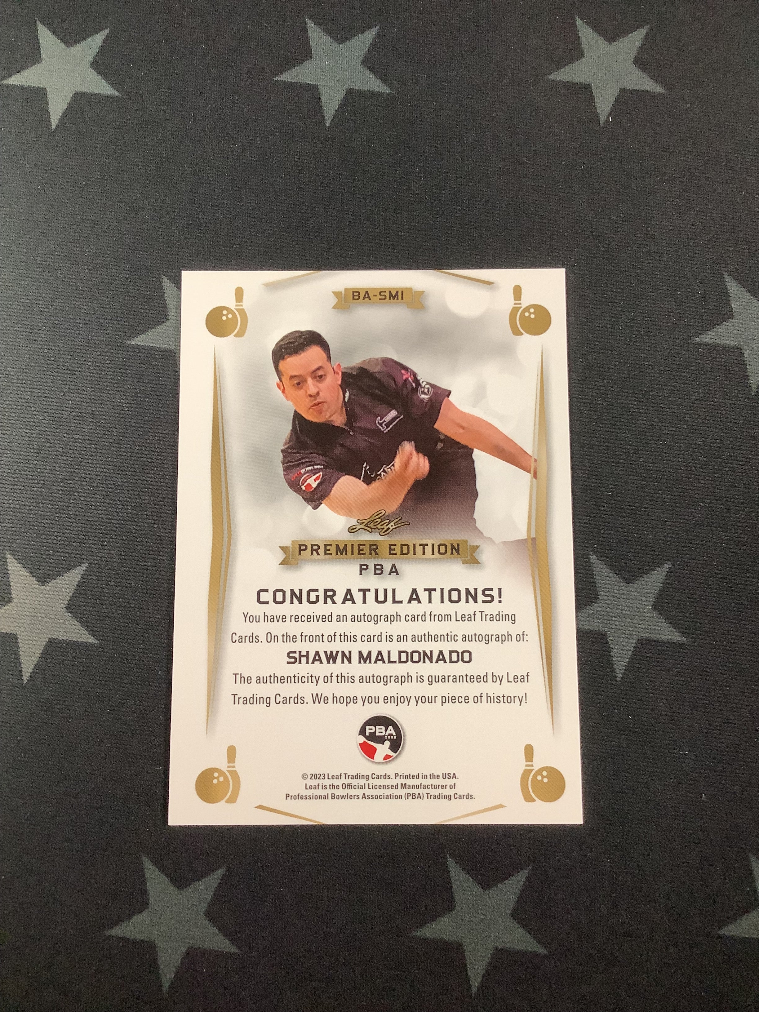 2023 Leaf Premier Edition PBA Shawn Maldonado Base Auto #BA SMI Basketball Trading Card - Perfect for Collectors, Fans, and Sports Memorabilia Enthusiasts