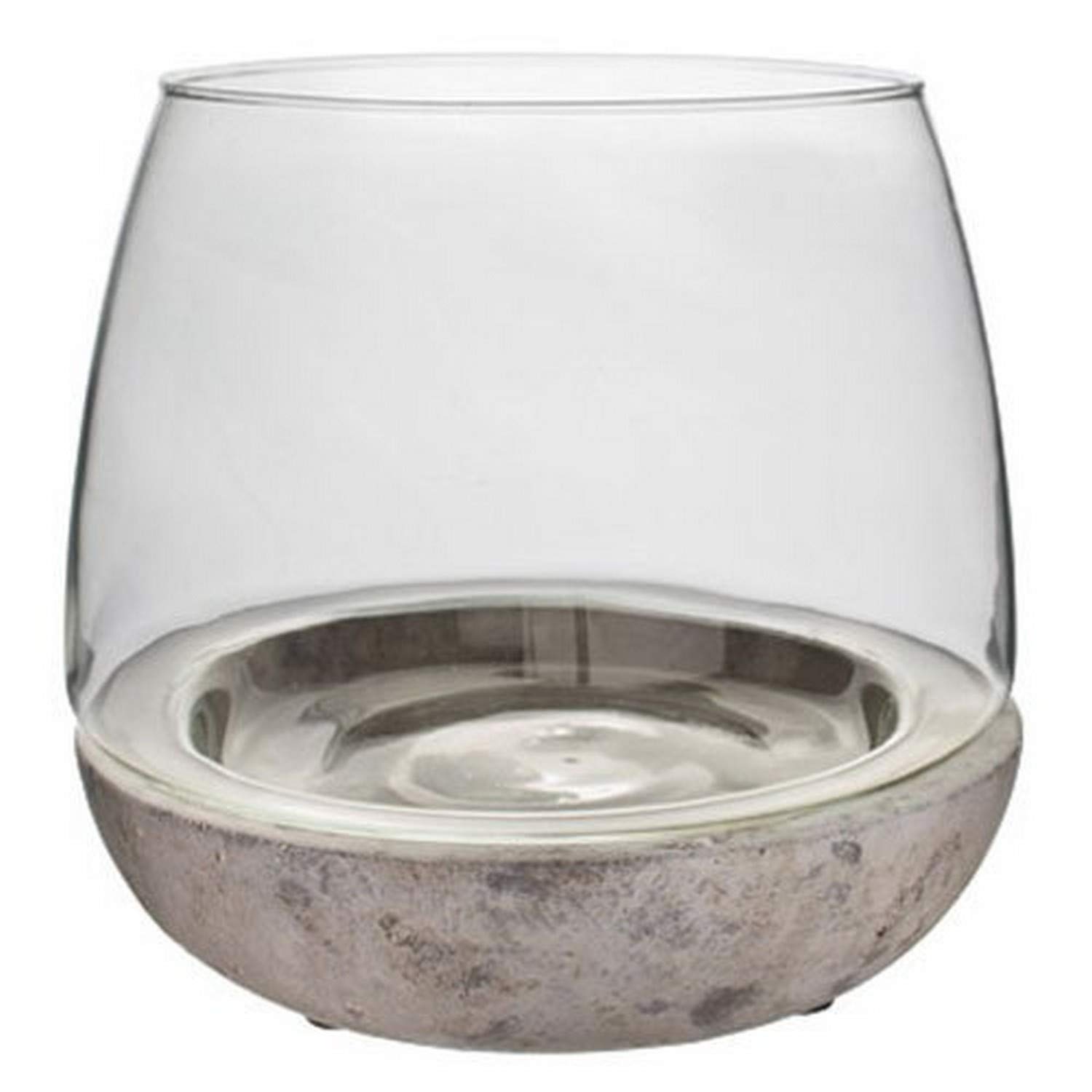 Syndicate Sales Mixed Materials Terrarium - Small Glass Planter for Succulents, Air Plants & Home Decor | Perfect for Office Desk, Living Room & Gift Ideas