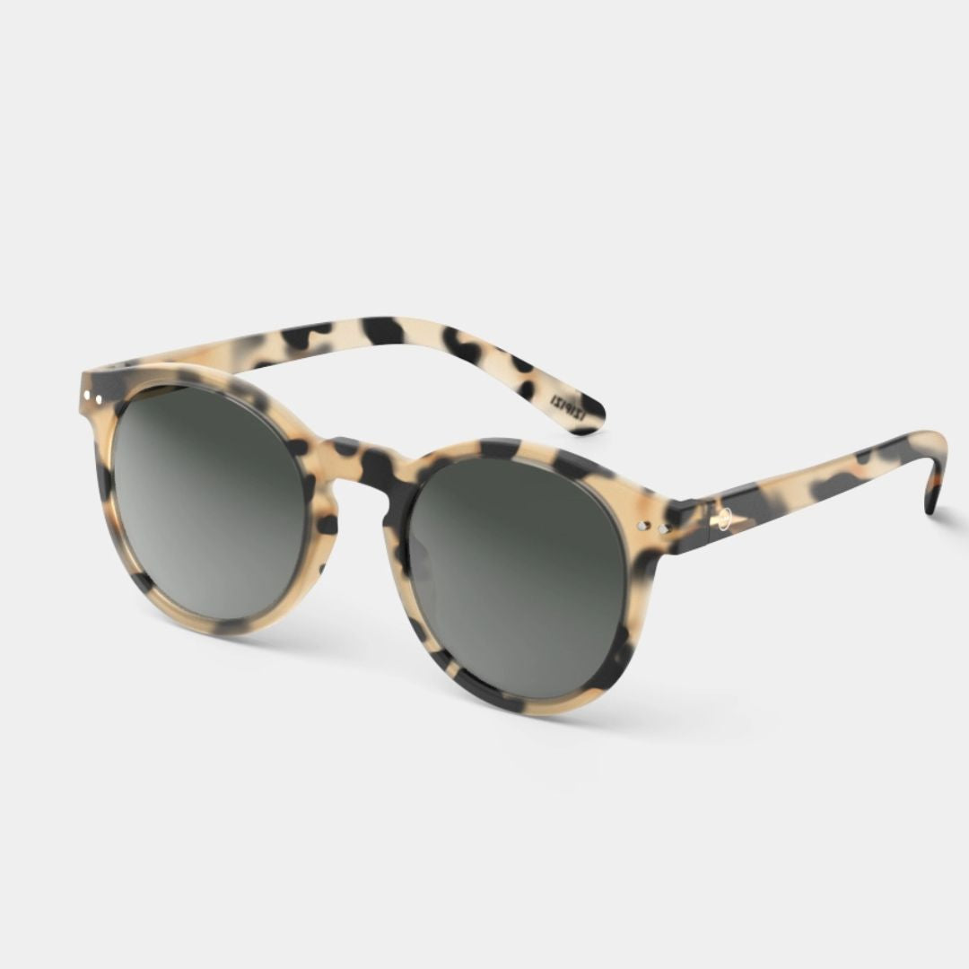 #M Sunglasses for Women & Men - Light Tortoise Frame UV Protection - Fashionable & Comfortable for Outdoor Activities, Beach, Driving & Travel