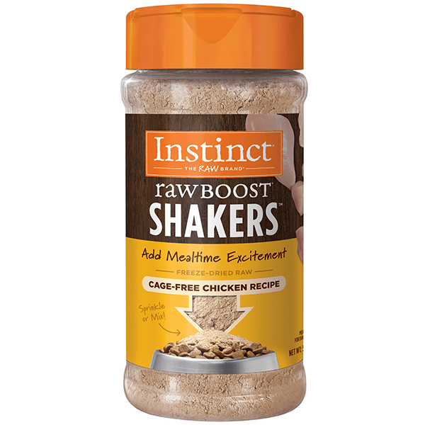 Instinct Raw Boost Grain-Free Dog Food Topper with Real Chicken - High Protein Freeze-Dried Raw Dog Food Topper for Small & Large Dogs - Perfect for Kibble Mixing, Training Treats & Digestive Health
