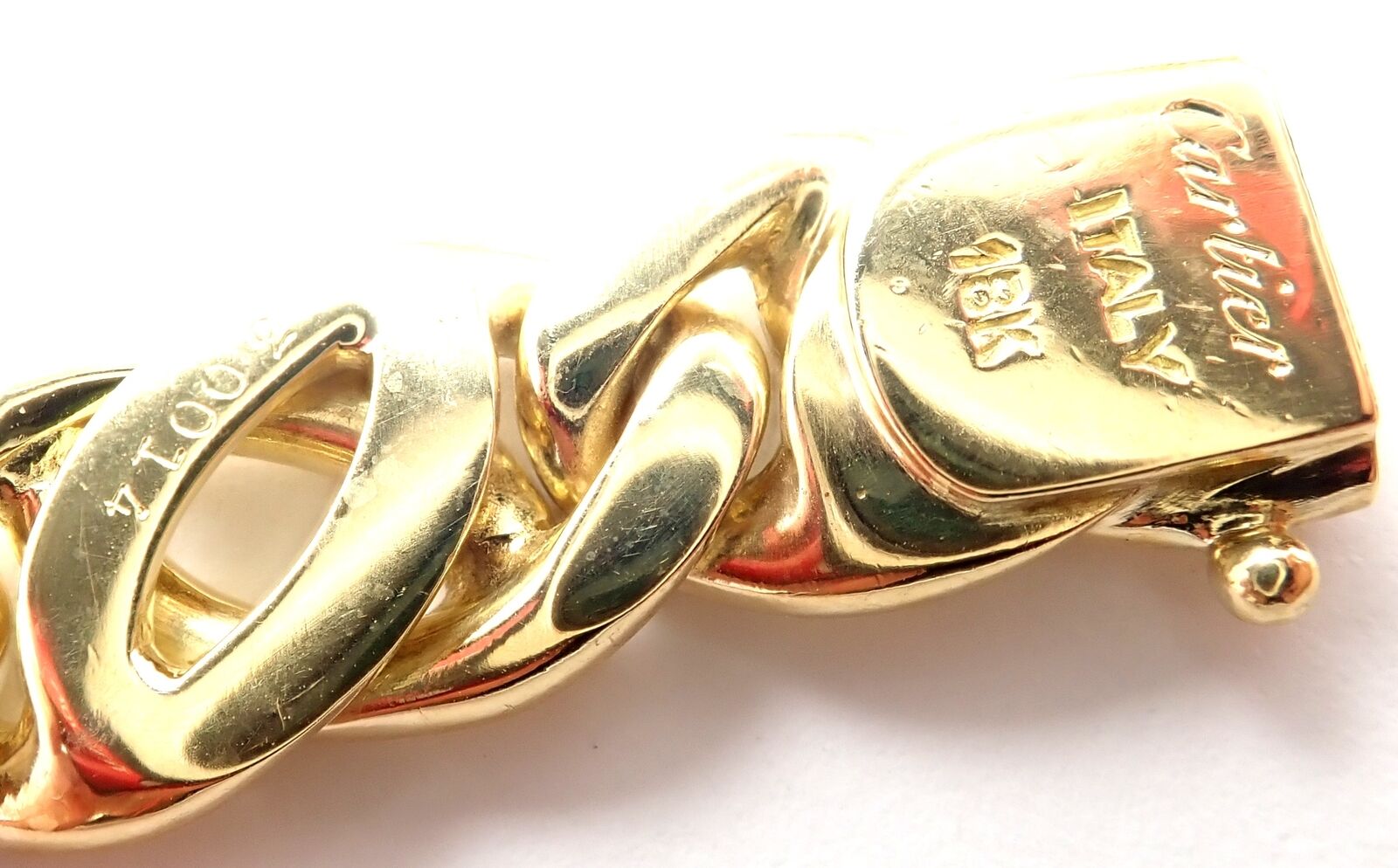 Authentic Vintage Cartier 18k Yellow Gold Link Chain Necklace - Luxury Jewelry for Women, Perfect for Weddings, Parties & Special Occasions