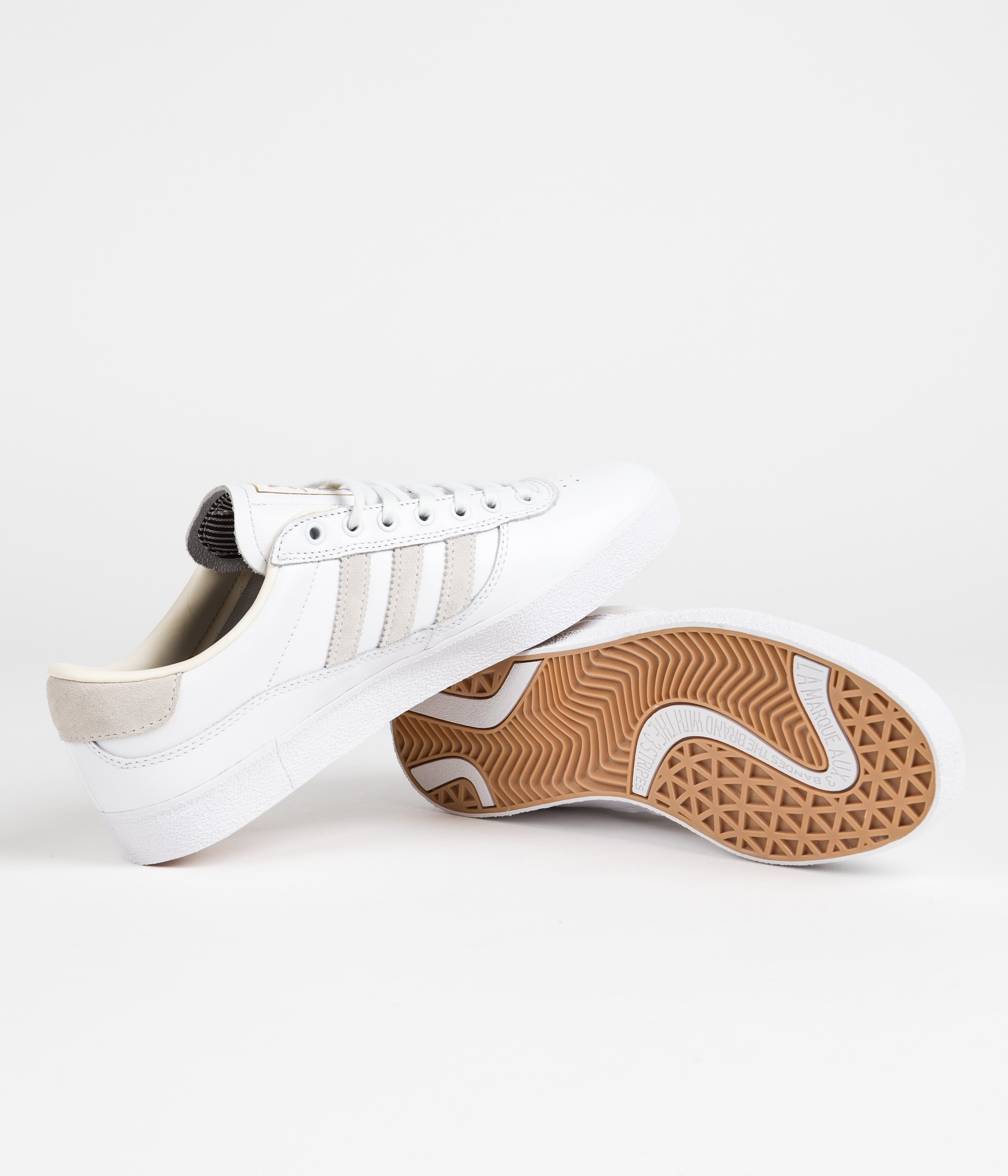 Adidas Puig Indoor Soccer Shoes for Men - White/White - Lightweight & Comfortable for Training & Matches - Perfect for Indoor Courts & Gym Use