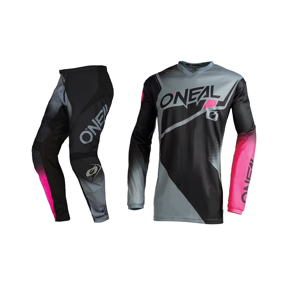 Oneal Youth Girls Element Racewear Jersey Pant Combo - Motocross Racing Outfit for Kids - Durable & Comfortable Riding Gear for Off-Road Biking & Dirt Bike Adventures