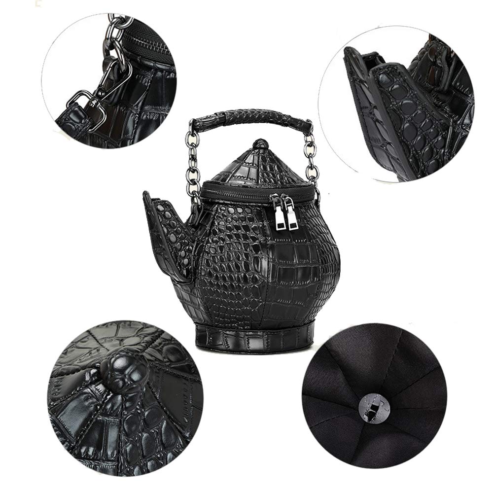Funny Women's Crossbody Bag - Unique Personality Teapot Design Shoulder Purse for Party, Casual & Daily Use | Fashion Handbag for Women