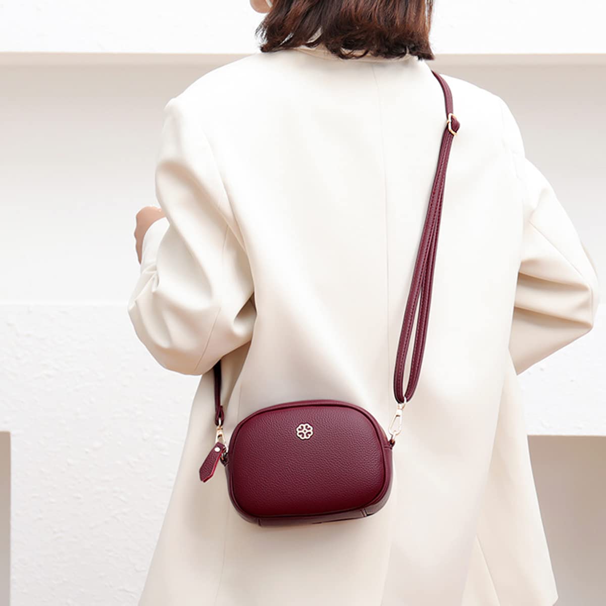 Stylish Women's Small Crossbody Bag - PU Leather Shoulder Purse with Phone Pocket | Multi-Functional Wallet Handbag for Daily Use, Travel & Shopping
