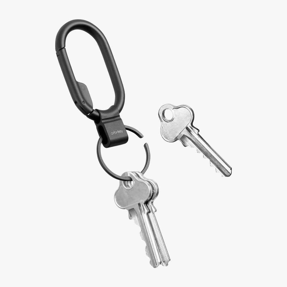ORBITKEY Clip Mini - Compact Key Organizer for Minimalist Lifestyle | Durable & Stylish Black Design | Perfect for Home, Office, Travel & Everyday Carry (EDC)