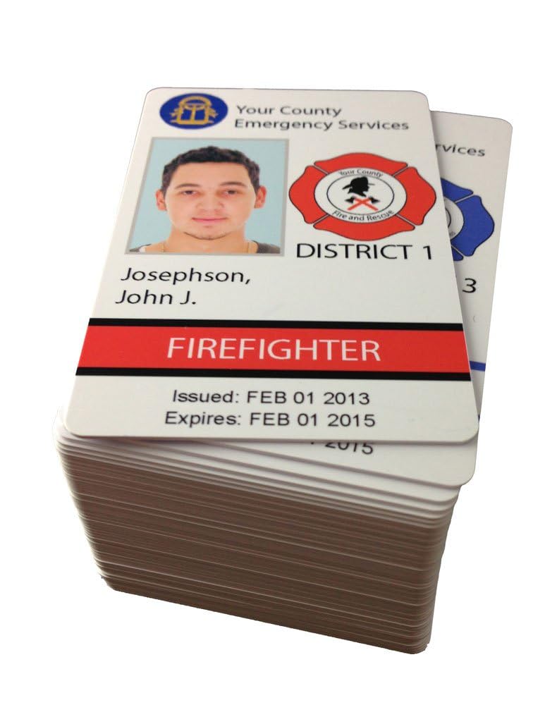 Inkjet PVC ID Card Starter Kit - 50 Blank PVC Cards for Canon J Tray Printers - Perfect for Office Security, School IDs & Membership Cards
