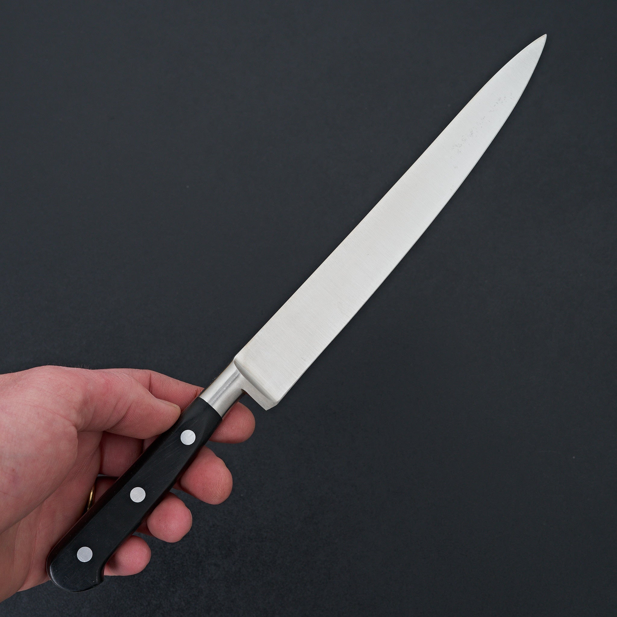 K Sabatier Authentic 8-Inch Stainless Steel Slicing Knife - Professional Chef Knife for Meat, Bread & Vegetables - Perfect for Home Kitchens & Restaurants