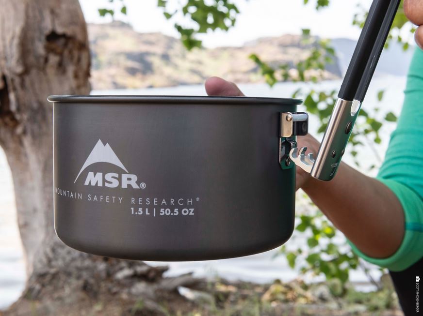 MSR Ceramic 2-Piece Cookware Set - Lightweight Camping Pots for Backpacking, Hiking & Outdoor Adventures | Durable Non-Stick Cooking Pots for Camp Stoves