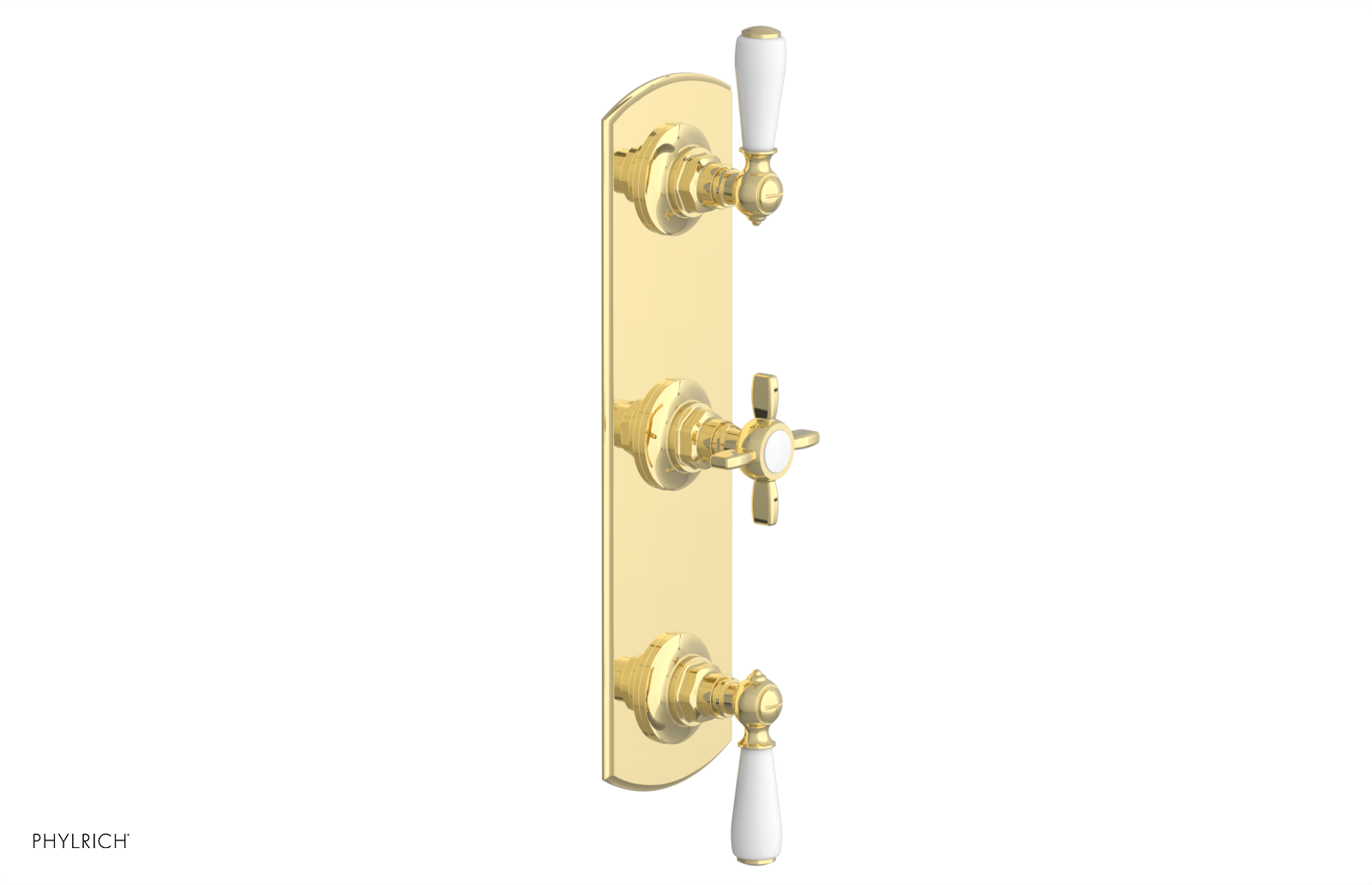 Jamestown Thermostatic Shower Valve with Dual Volume Control - White Accents (Model 4-740) | Perfect for Modern Bathroom Renovations & Spa-Like Shower Experiences