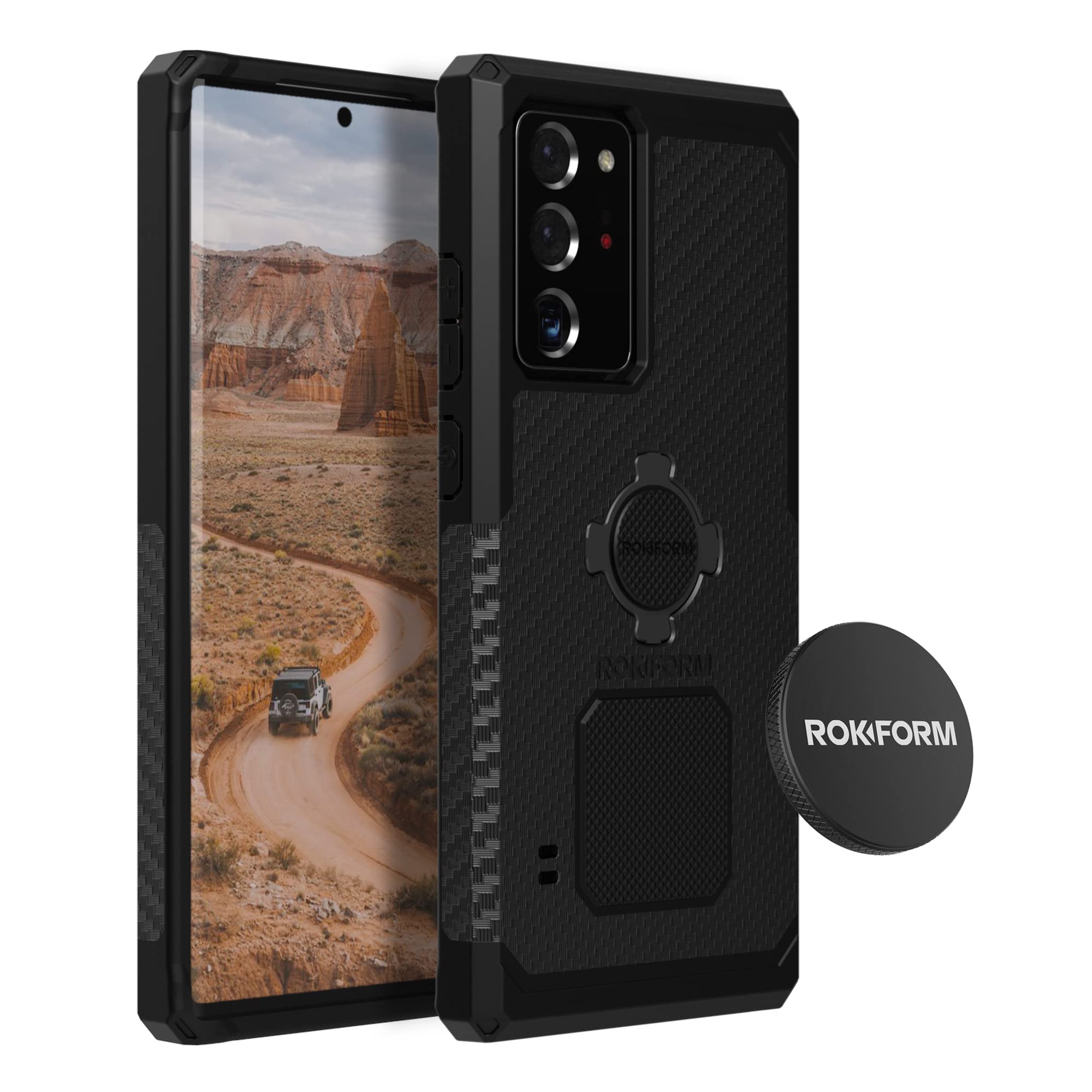 Rokform Rugged Case for Samsung Galaxy Note 20 Ultra with Low Profile Magnetic Phone Mount - Durable Protection for Work, Travel & Outdoor Adventures