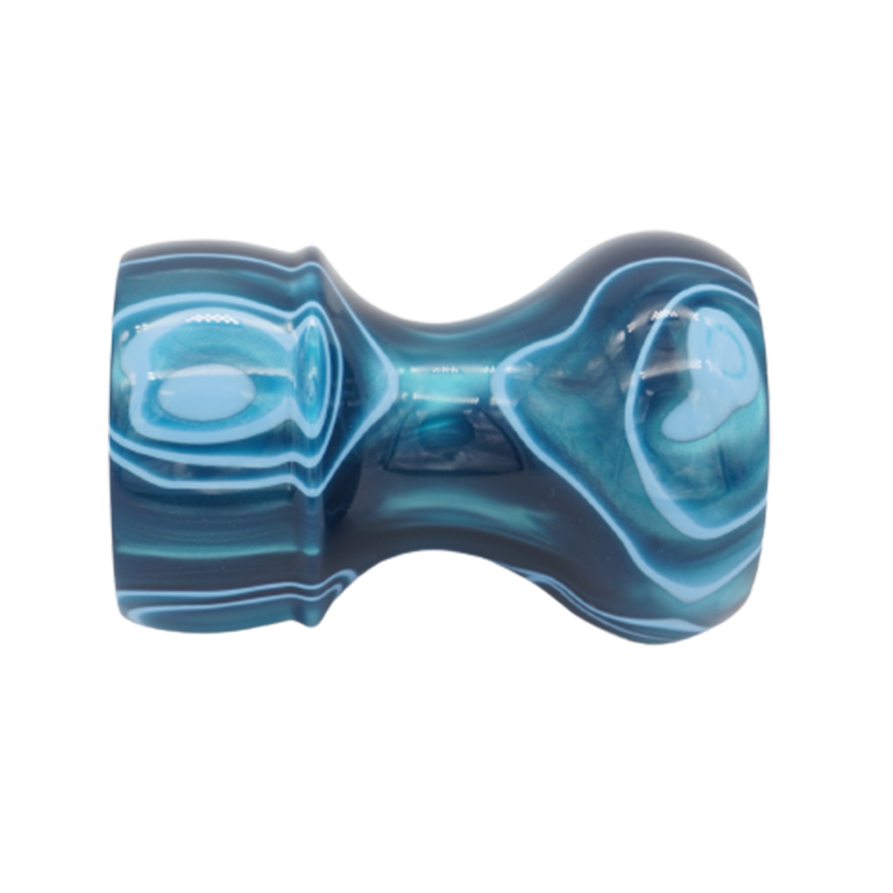 Premium Ocean Waves Handmade Shaving Brush Handle - Fits 24mm & 26mm Knots - Perfect for Wet Shaving, Grooming Kits & Luxury Bathroom Accessories