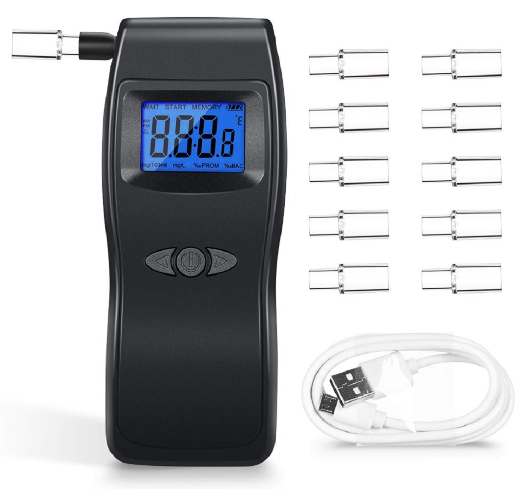 EK923 Alcohol Tester Mouthpieces - 30 Pack Disposable Breathalyzer Mouthpieces for EK923 Alcohol Tester - Perfect for Personal Use, Workplace Safety Testing, and Law Enforcement Scenarios