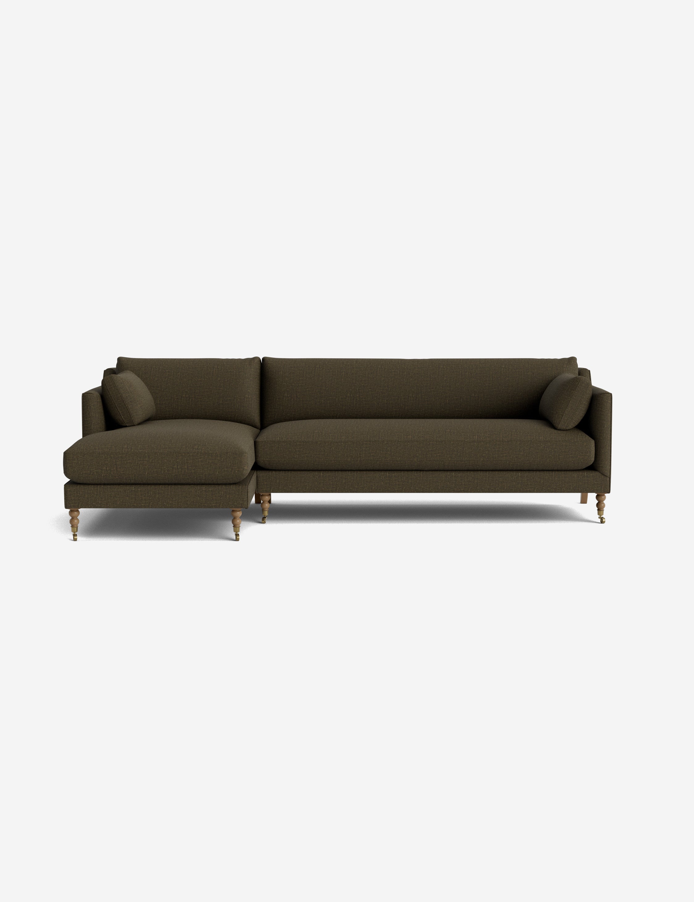 Fabienne Sectional Sofa - Modern L-Shaped Couch with Reversible Chaise, Soft Upholstery & Sturdy Frame for Living Room, Family Room, or Home Theater