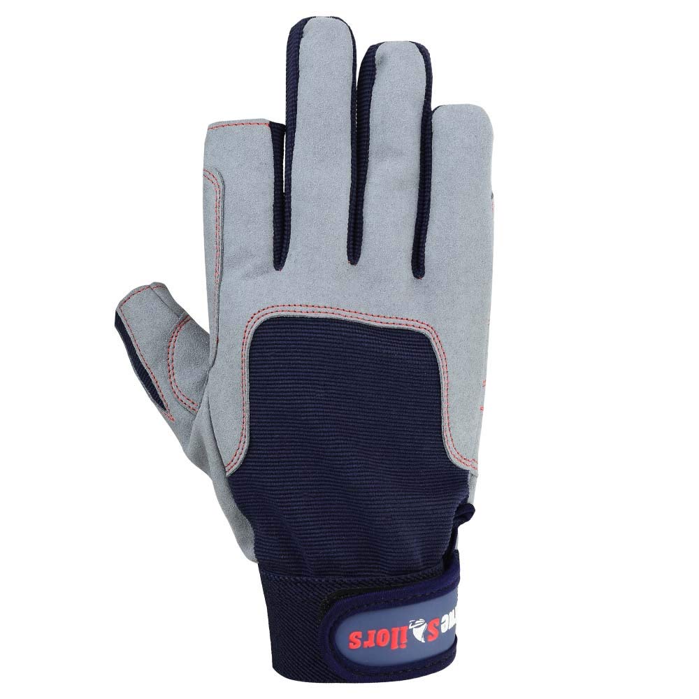 MRX Boxing & Fitness Men's Sailing Gloves - Deckhand Grip Gloves with Finger Cut, Breathable & Non-Slip for Boating, Fishing, Rowing, and Outdoor Activities (Multiple Colors Available)