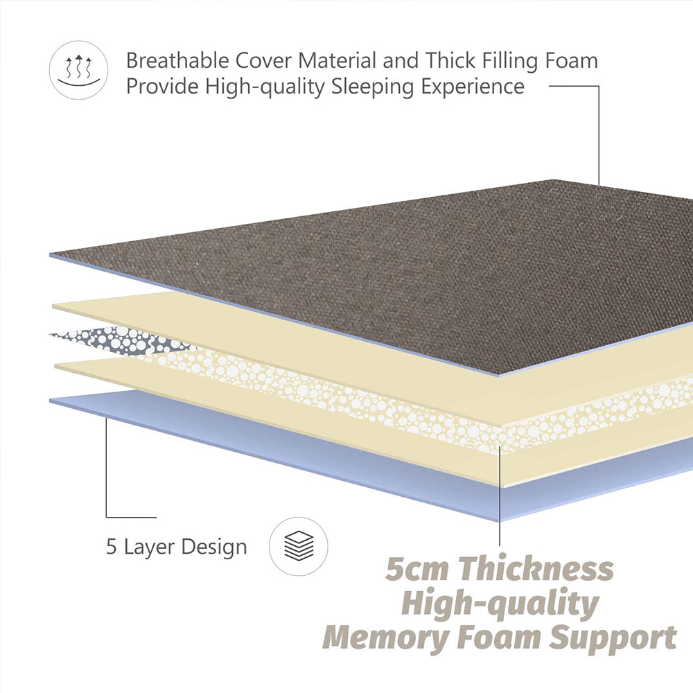 MAXYOYO Charcoal Grey Japanese Futon Mattress - Foldable Floor Mattress for Guest Bed, Camping & Small Spaces | Comfortable & Space-Saving Sleeping Solution