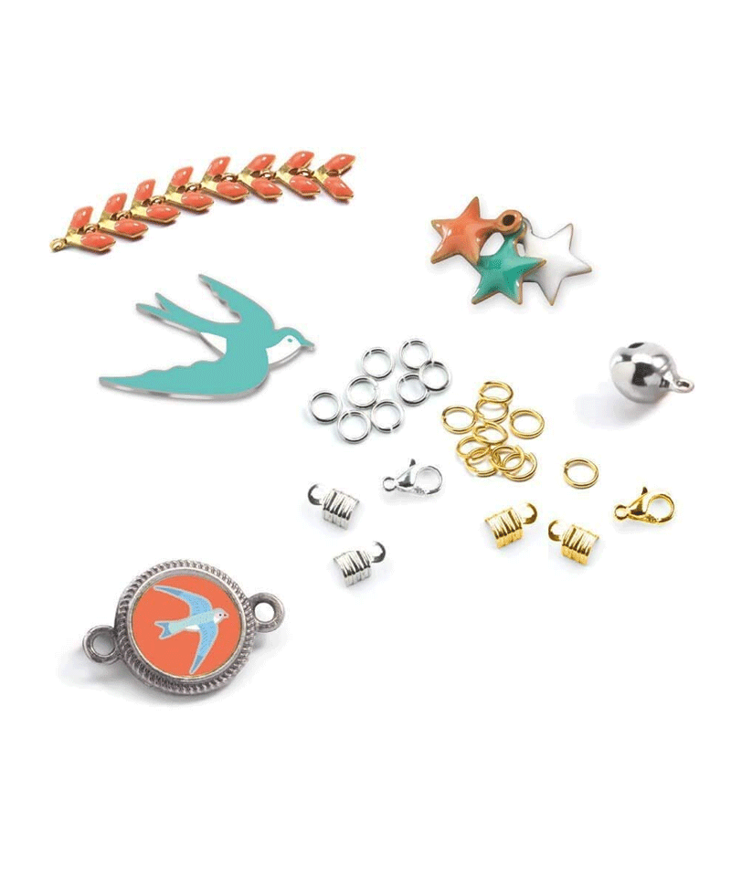 Celeste Kumihimo Bracelet Kit by Djeco - DIY Japanese Braiding Craft Set for Kids & Teens - Perfect for Friendship Bracelets, Jewelry Making & Creative Gifts