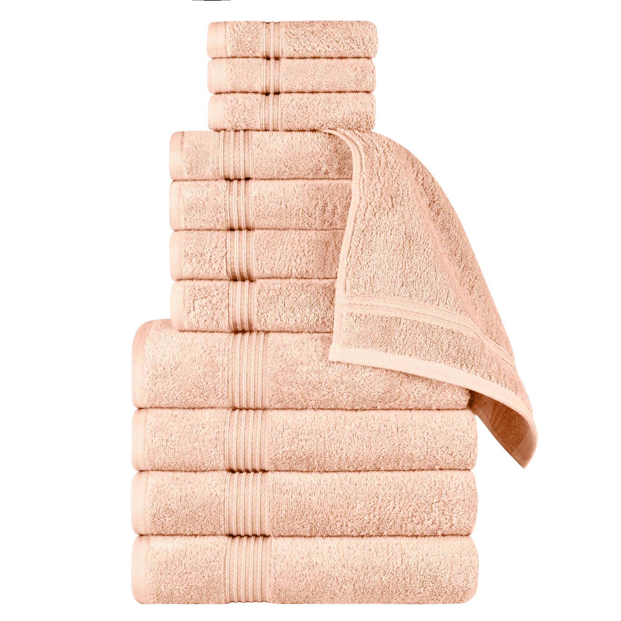 Premium 12-Piece Egyptian Cotton Towel Set - Ultra Soft, Highly Absorbent Bath Towels for Spa, Hotel & Luxury Home Use