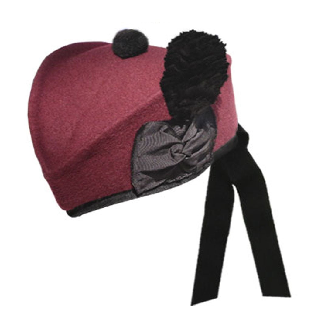 Stylish Airborne Maroon Glengarry Hat for Men - Traditional Scottish Military Cap - Perfect for Highland Games, Weddings & Cosplay