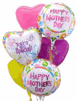 Beautiful Mother's Day Balloon Bouquet - Heart-Shaped Helium Balloons with Flowers & Ribbons - Perfect for Birthday, Anniversary, Wedding & Party Decorations