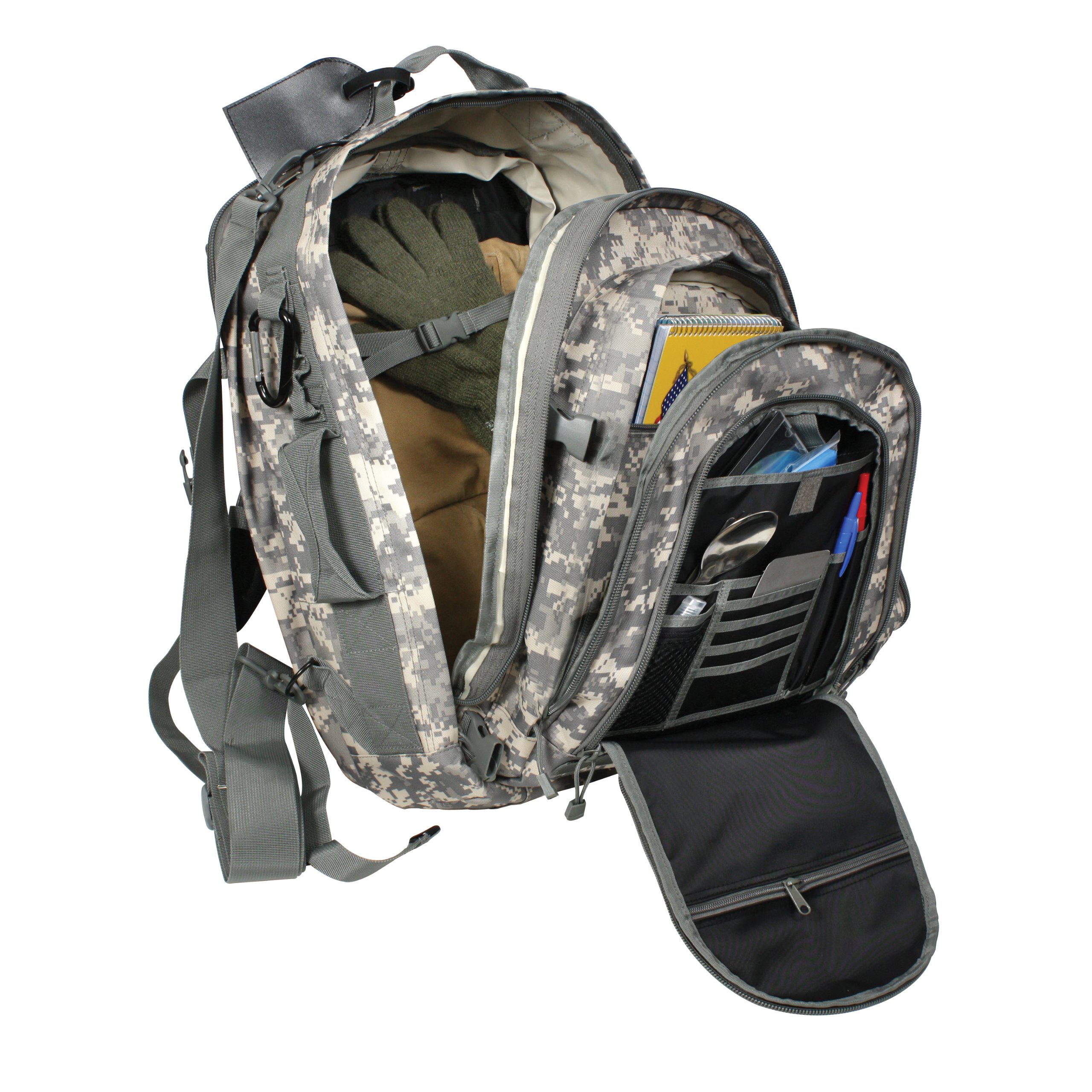 Rothco ACU Digital Camouflage Tactical Backpack - Durable Military Move Out Bag for Outdoor, Hiking & Travel - Perfect for Camping, Army Gear & Adventure