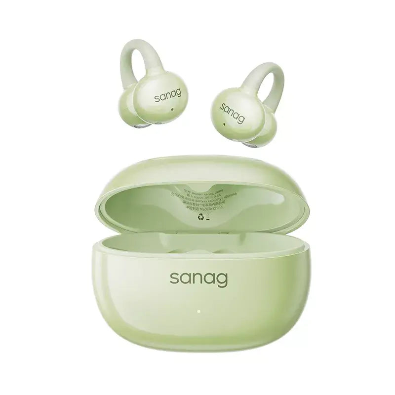 Sanag Z60S Ear Clip Wireless Bluetooth Headphones - Open Ear Air Conduction Sport Headset for Running, Cycling, Workouts & Outdoor Activities