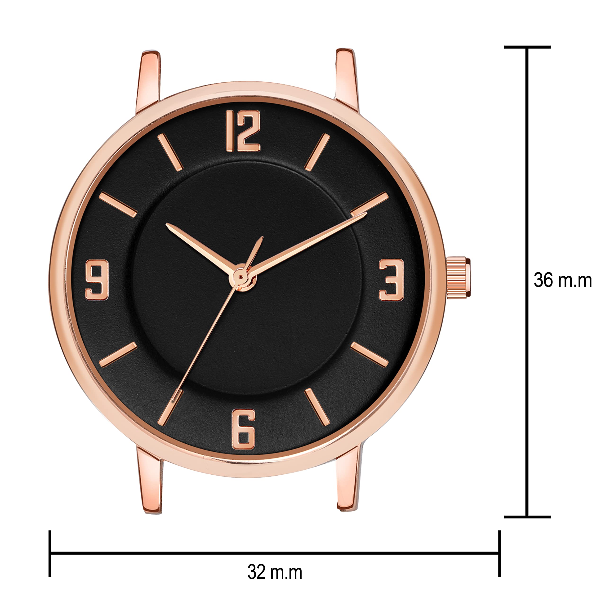 CORXIL Analog Women's & Girls Watch with Black Leather Strap & Bracelet Set - Stylish Black Dial Watch for Women & Teens - Perfect for Everyday Wear, Office & Casual Outfits